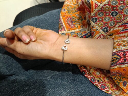 Silver Heart Cuff Bracelet photo review